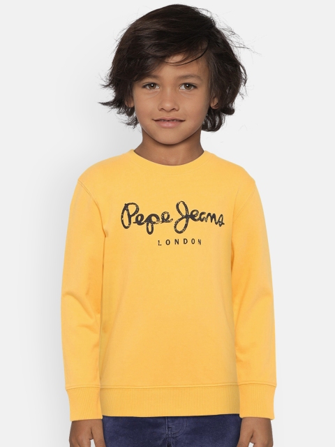 

Pepe Jeans Boys Yellow Printed Sweatshirt