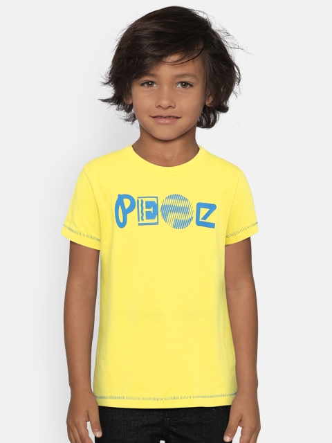 

Pepe Jeans Boys Yellow Printed Round Neck T-shirt