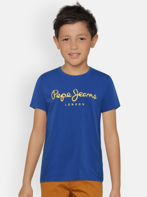 

Pepe Jeans Boys Blue Printed Round Neck T-shirt