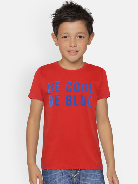 

Pepe Jeans Boys Red Printed Round Neck T-shirt