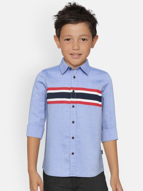 

Pepe Jeans Boys Blue & Red Regular Fit Striped Casual Shirt