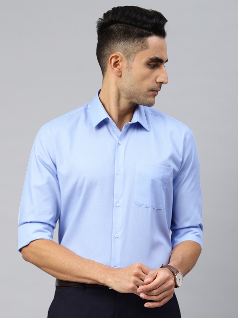 

Peter England Men Blue Nuvo Fit Striped Formal Shirt