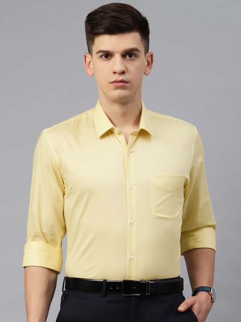 

Peter England Men Yellow Slim Fit Solid Formal Shirt