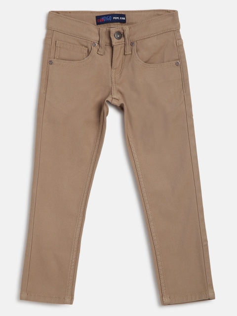 

Pepe Jeans Boys Brown Solid Slim Fit Stretchable Jeans