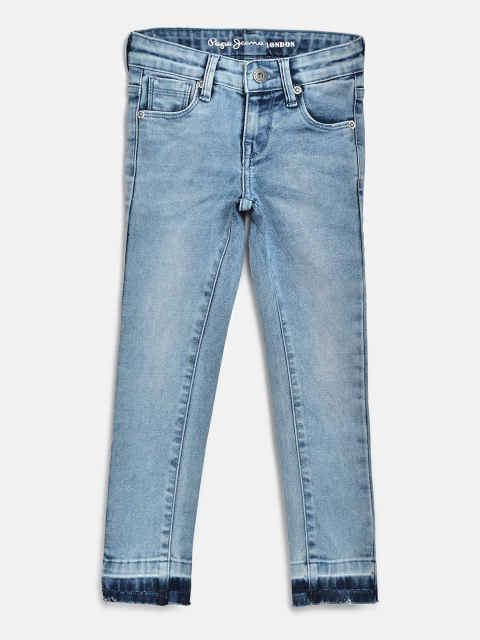 

Pepe Jeans Girls Blue Regular Fit Light Fade Stretchable Jeans