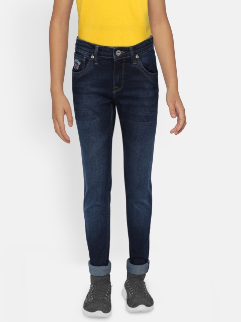 

Pepe Jeans Boys Blue Slim Fit Mid-Rise Clean Look Stretchable Jeans