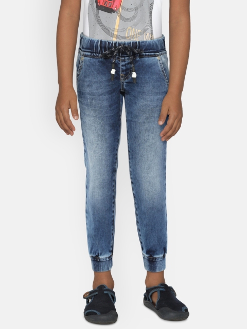 

Pepe Jeans Boys Blue William Cashed Jogger Mid-Rise Clean Look Stretchable Jeans