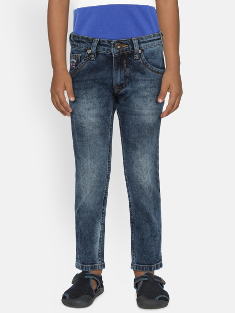 

Pepe Jeans Boys Blue Straight Fit Mid-Rise Clean Look Stretchable Jeans