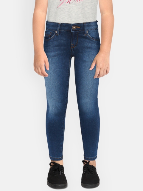 

Pepe Jeans Girls Navy Blue Heavy Fade Stretchable Jeans