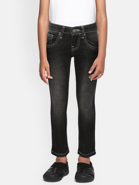 

Pepe Jeans Boys Charcoal Grey Slim Fit Low Distress Light Fade Stretchable Jeans