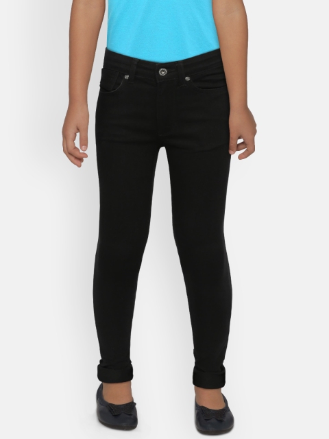 

Pepe Jeans Girls Black Skinny Fit High-Rise Clean Look Jeans