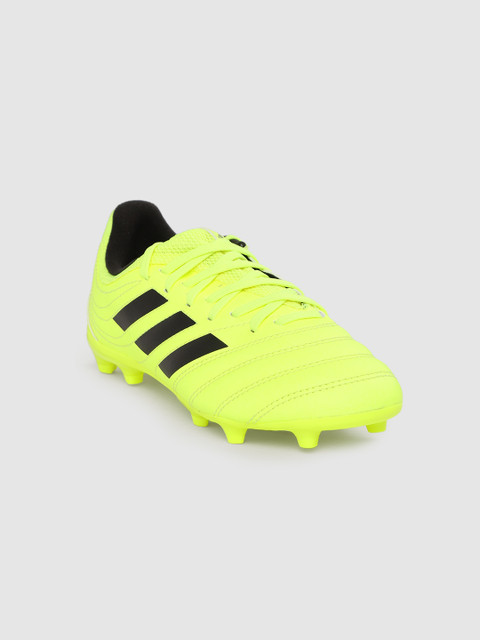 

ADIDAS Boys Fluorescent Green COPA 19.3 Firm Ground Quilted Football Shoes