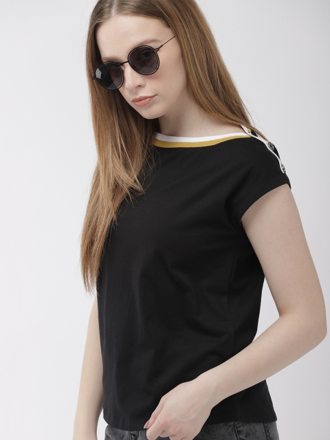 

Harvard Women Black Solid Top