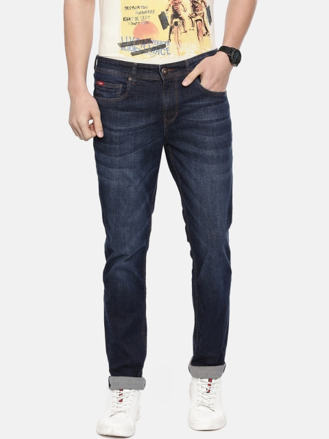 

Lee Cooper Men Blue Reuben Skinny Fit Mid-Rise Clean Look Stretchable Jeans