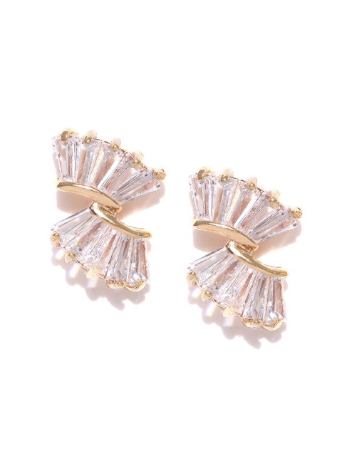 

Carlton London Gold-Plated CZ Stone Contemporary Studs