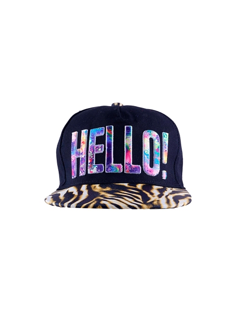 

FabSeasons Men Black Printed Hip Hop Cap
