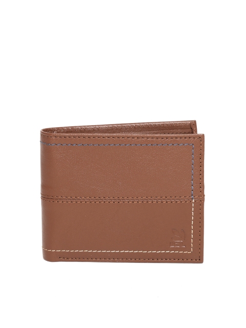 

Woodland Men Brown Solid Leather Two Fold Wallet