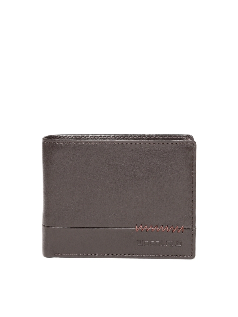 

Woodland Men Coffee Brown Leather Two Fold Wallet