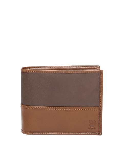 

Woodland Men Brown Solid Two Fold Leather Wallet
