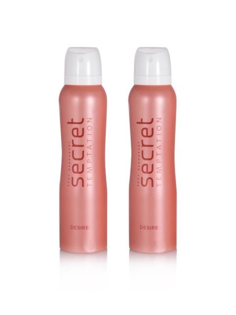 

Secret Temptation Women Set of 2 Desire Deodorants, Pink