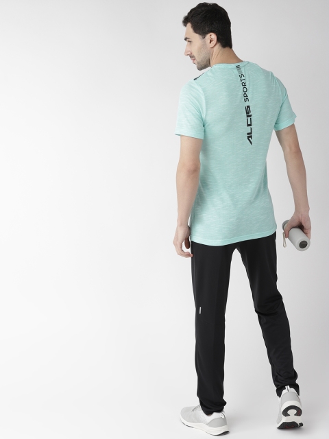 

Alcis Men Blue Self Design Round Neck Training T-shirt