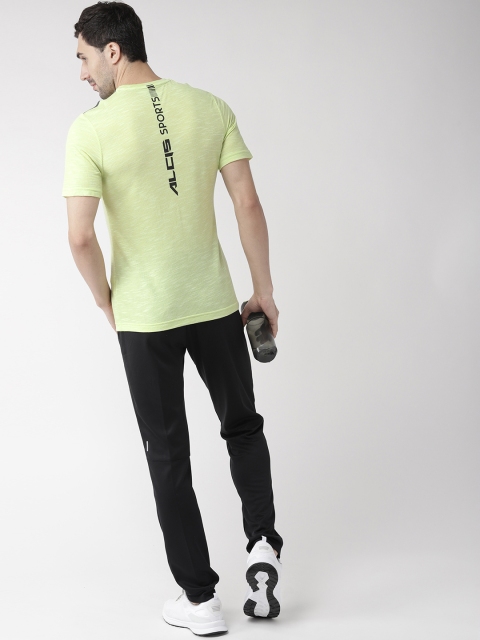 

Alcis Men Green Solid Round Neck T-shirt
