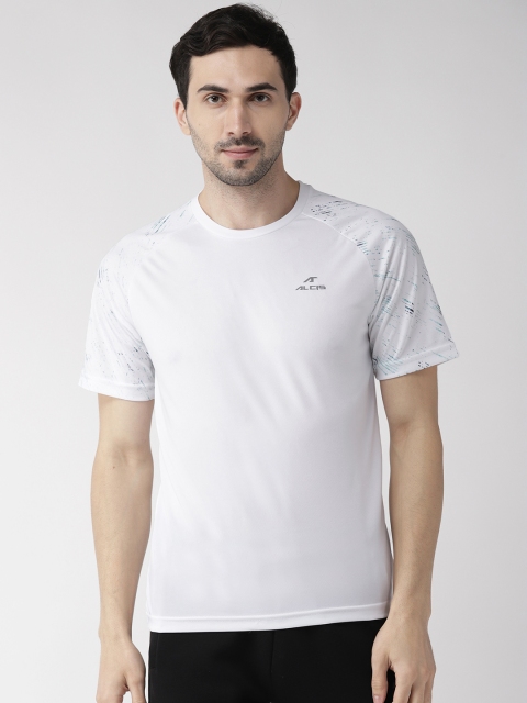 

Alcis Men White Solid Round Neck T-shirt