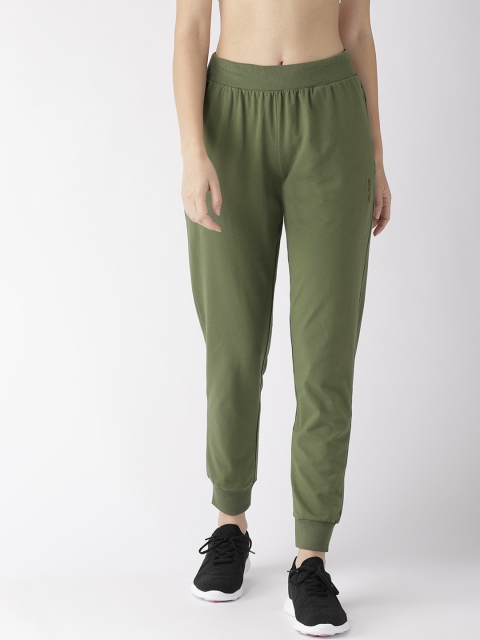 

Alcis Women Olive Green Solid Joggers