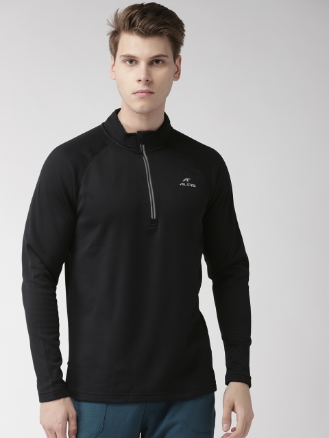 

Alcis Men Black Solid Running Sweatshirt