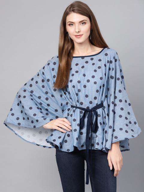 

Shree Women Blue Printed Tunic