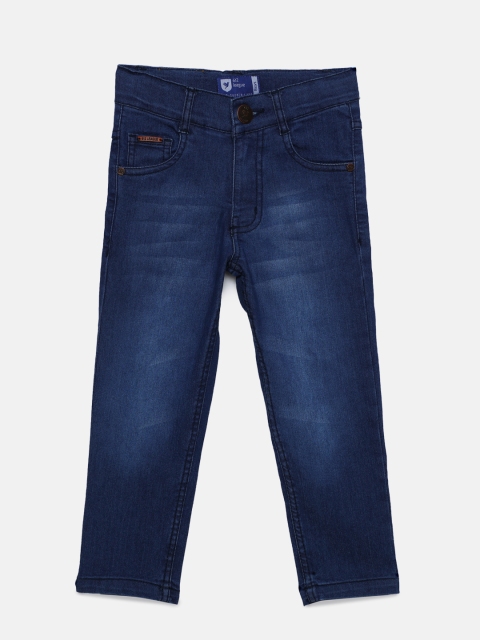 

612 league Boys Blue Regular Fit Mid-Rise Clean Look Jeans