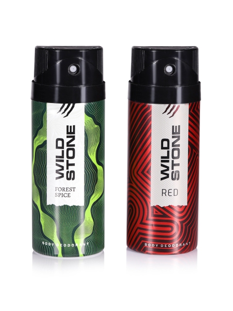 

Wild Stone Men Set of 2 Red & Forest Spice Deodorants