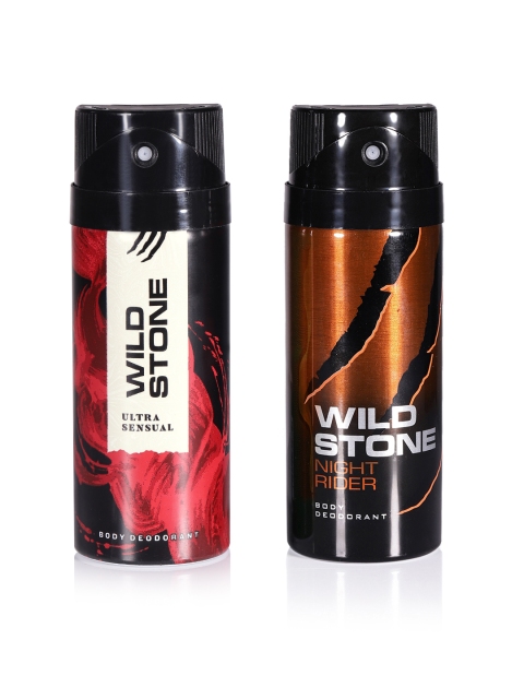 

Wild Stone Men Set of 2 Ultra Sensual & Night Rider Deodorants, Red