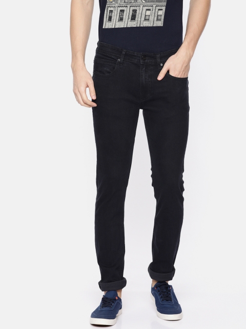 

Pepe Jeans Men Black Ralph Vapour Slim Fit Low-Rise Clean Look Stretchable Jeans