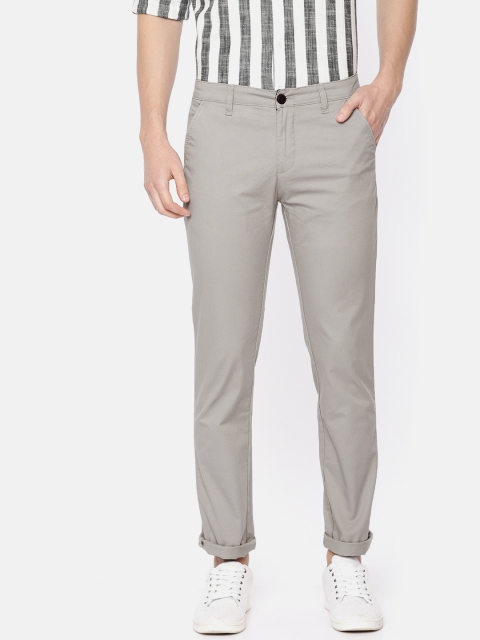 

Pepe Jeans Men Grey Bonobo Slim Fit Solid Chinos
