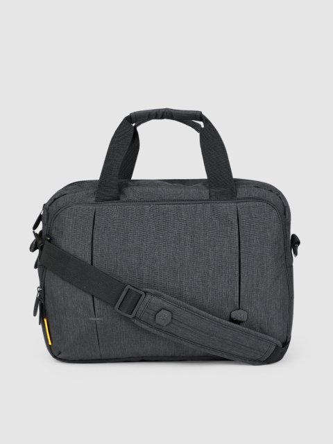 

CAT Unisex Charcoal Grey Solid New York Laptop Bag