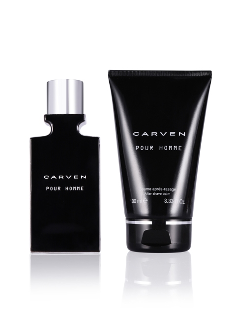 

Carven Men Fragrance Gift Set (Edt 50ml+Balm100ml), Black