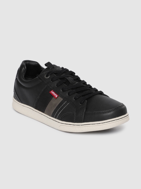 

Levis Men Black Solid Sneakers