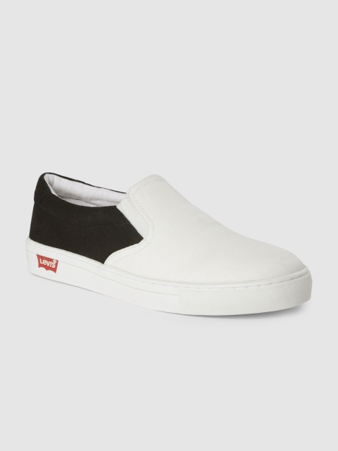 

Levis Men White & Black Colourblocked Sneakers