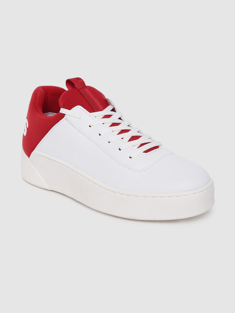 

Levis Women White & Red MULLET Sneakers
