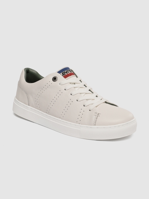 

Levis Men White Lace-Up Sneakers