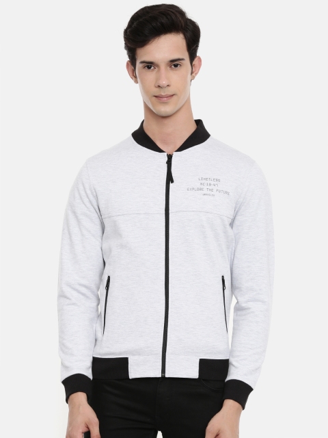 

Wrangler Men Grey Melange Solid Sweatshirt