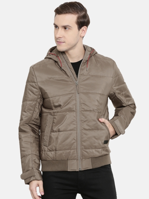 

Wrangler Men Grey Solid Slim Fit Bomber Slim Fit Jacket