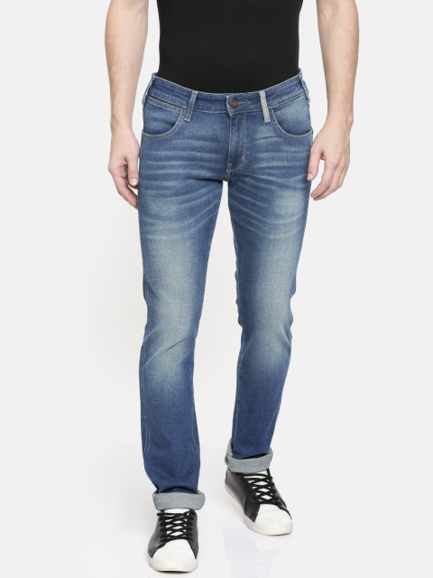 

Wrangler Men Blue Vegas Skinny Tapered Fit Low-Rise Clean Look Stretchable Jeans