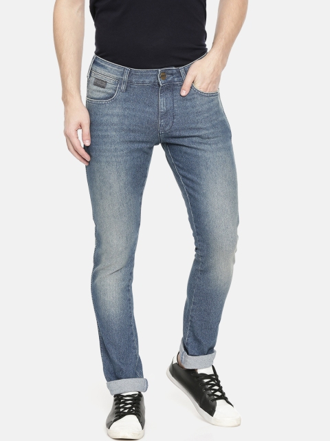 

Wrangler Men Blue Vegas Skinny Fit Low-Rise Clean Look Stretchable Jeans