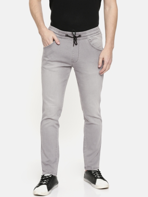 

Wrangler Men Grey Bostin Crop Slim Fit Mid-Rise Clean Look Stretchable Jeans