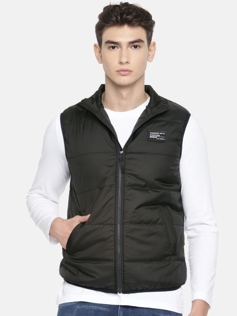 

Wrangler Men Black Solid Ryan Puffer Slim Fit Jacket