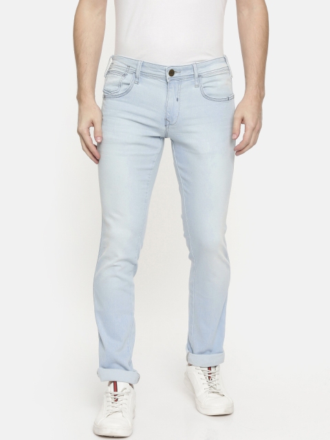 

Wrangler Men Blue Skanders Slim Fit Low-Rise Clean Look Stretchable Jeans