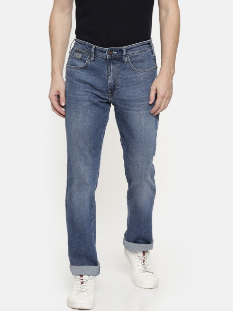 

Wrangler Men Blue Millard Fit Mid-Rise Clean Look Stretchable Jeans
