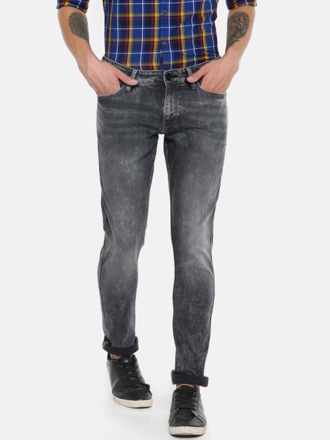 

Wrangler Men Grey Vegas Skinny Fit Low-Rise Clean Look Stretchable Jeans